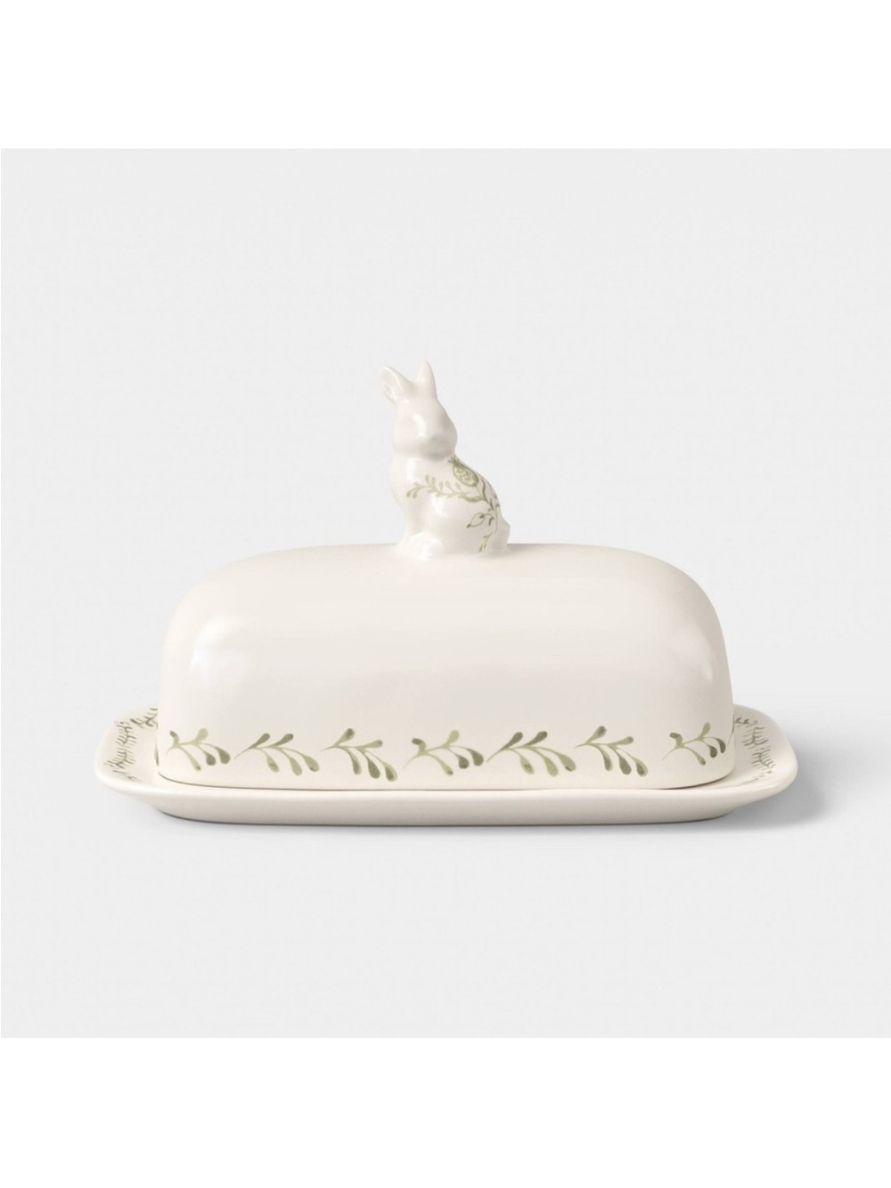 Stoneware Bunny Butter Dish Green
Threshold
